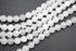 White Jade Gemstone Beads, 8mm, Round